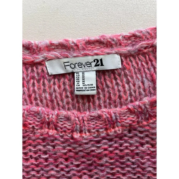 Forever 21 Pink & Blue Ombre Sweater M - Picture 4 of 4
